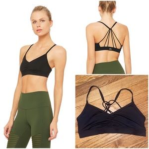 Alo Yoga Sunny Strappy Bra - Black - Small